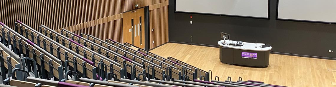 View of a lecture theatre in Engineering Building A